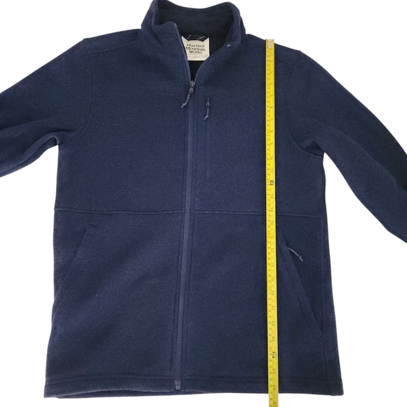 MARMOT MOUNTAIN WORKS Navy Fleece full-Zip Pullover m/m - Picture 9 of 10